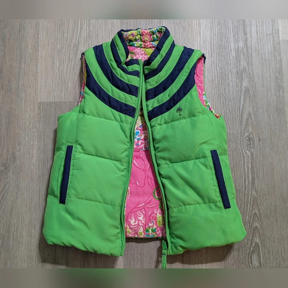 Lilly Pulitzer Reversible Colorful Kids Vest - 7 - Preloved - Picture 9 of 13
